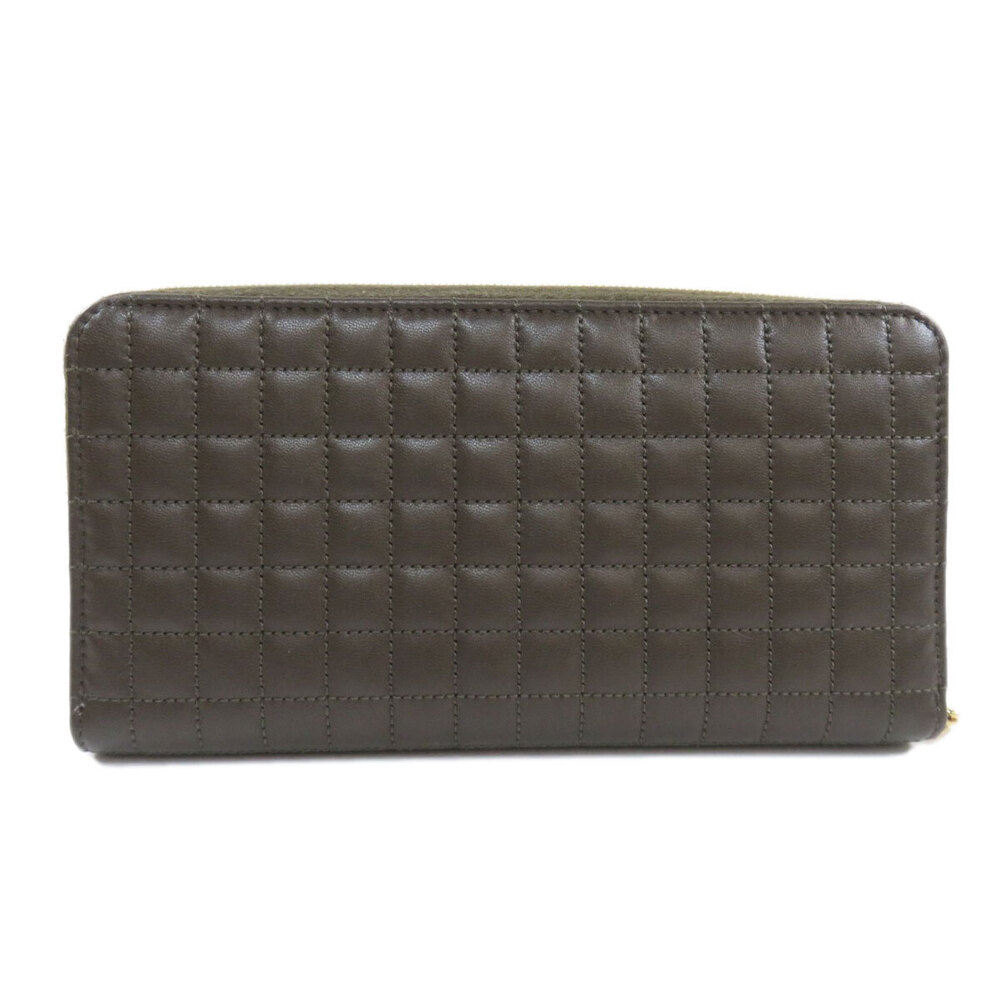 Celine Stitch Motif Long Calfskin Wallet